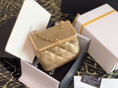 小红书种草Chanel新款金色锁扣包香奈儿高端品质包包